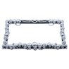 UP50037-Skull License Plate Frame - Chrome