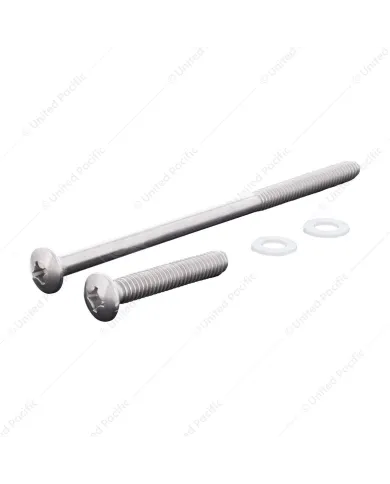 UP30500-2-Stainless 1 Long & 1 Short Bus Light Mounting Screws