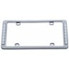 UP50122-14 LED Chrome License Plate Frame - Red LED/Clear Lens