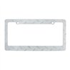 UP50135-Diamond Plate License Plate Frame - Chrome