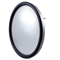 UP60034-8-1/2" 430 Stainless Steel 320R Convex Mirror - Centered Mounting Stud