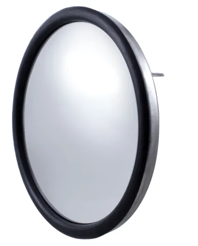 UP60034-8-1/2" 430 Stainless Steel 320R Convex Mirror - Centered Mounting Stud