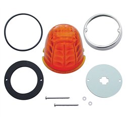 UP30513-Grakon 1000 Cab Light Conversion Kit With Crystal Glass Lens & Twist In Base - Dark Amber