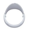 UP30518-Chrome Plastic Cab Light Bezel With Visor For United Pacific Watermelon And Beehive Style Lights