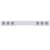 UP62648-Chrome 1 Piece Rear Light Bar With Six 36 LED 4" Lights & Bezels - Red LED/Clear Lens