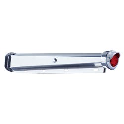 UP65001-30" Heavy Duty Mud Flap Hangers With 9 LED End Cap & Visor - Red LED/Red Lens (Pair)