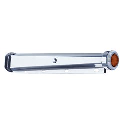 UP66000-30" Heavy Duty Mud Flap Hangers With 9 LED End Cap & Bezel - Amber LED/Amber Lens (Pair)