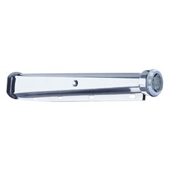 UP66002-30" Heavy Duty Mud Flap Hangers With 9 LED End Cap & Bezel - Amber LED/Clear Lens (Pair)