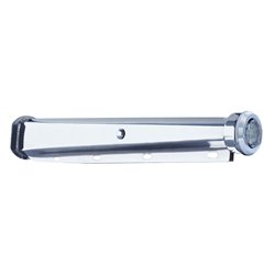 UP66003-30" Heavy Duty Mud Flap Hangers With 9 LED End Cap & Bezel - Red LED/Clear Lens (Pair)