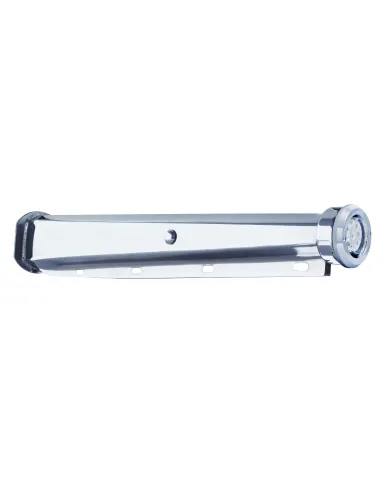 UP66007-30" Heavy Duty Mud Flap Hangers With 9 LED Reflector End Cap & Bezel - Red LED/Clear Lens (Pair)