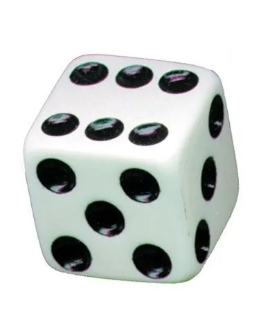 UP70006-White Dice Valve Caps With Black Dots (Set of 4)