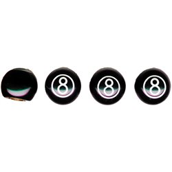 UP70022-"8" Ball Tire Valve Caps (4-Pack)