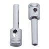 UP70035-Chrome Piston Door Lock Knobs (2Pc/Set)