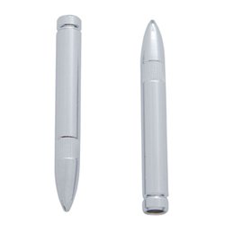 UP70048-Chrome Bullet Shape Door Lock Knobs (2Pc/Set)
