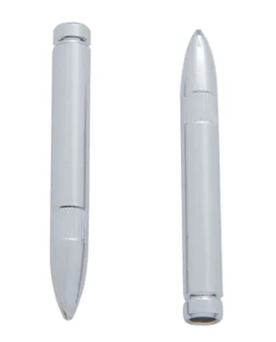 UP70048-Chrome Bullet Shape Door Lock Knobs (2Pc/Set)