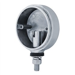UP30566B-Chrome Die Cast 3" Single Face Light Housing Only for LED (Bulk)