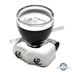UP70109-Vintage Steering Wheel Spinner With Clear Removable Top & Additional Flag Inserts