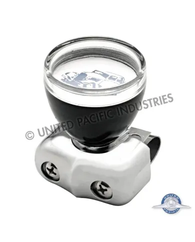 UP70109-Vintage Steering Wheel Spinner With Clear Removable Top & Additional Flag Inserts