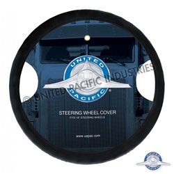 UP70135-18" Perforated Leather Steering Wheel Cover - Blue