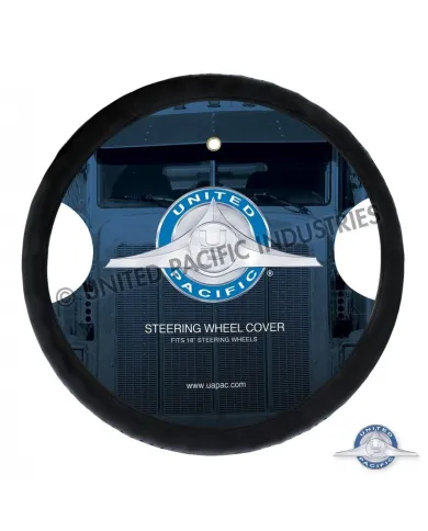 UP70135-18" Perforated Leather Steering Wheel Cover - Blue