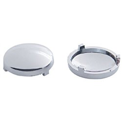 UP70195-Chrome Plastic Covers For 3/4" Round Vinyl Button For Most Freightliner & International (Card of 10)