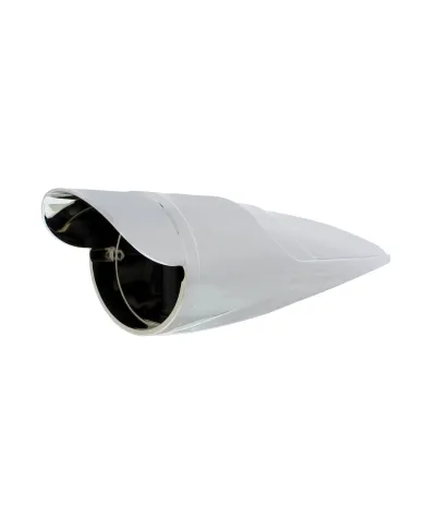 UP30605B-Chrome LED Cab Light Housing With Visor For Grakon 1000 Style Light (Bulk)
