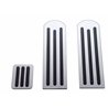 UP70258-Chrome Pedal Set With Black Insert For Peterbilt