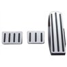 UP70259-Freightliner Chrome Pedal Set - Black Insert