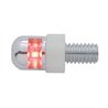 UP70302-Single LED License Plate Fasteners - Red LED (2-Pack)