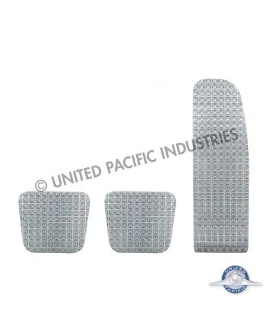 UP70361-Chrome Billet Aluminum Diamond Pedal Set For 2008-2017 Freightliner Cascadia/Coronado/M3