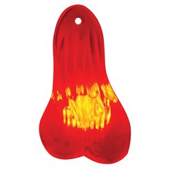 UP70390-8-1/4" Tall Large Low-Hanging Rubber Balls With LED Light - Red LED