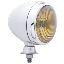 UP30649-Chrome Teardrop Spot Light With Amber Lens