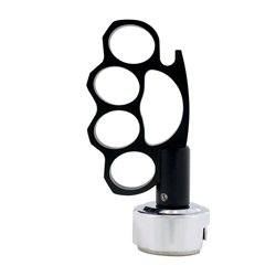 UP70598-Knuckle Gearshift Knob With 13/15/18 Speed Adapter - Black