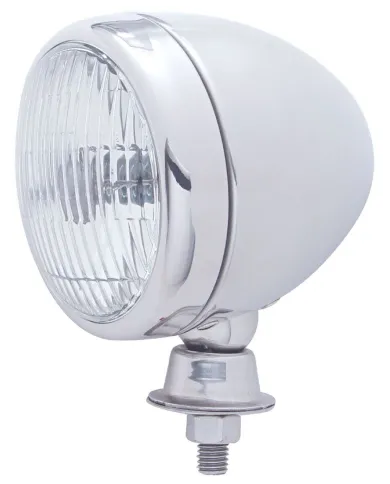 UP30650-Chrome Teardrop Spot Light With Clear Lens