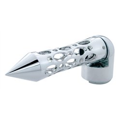UP70607-Daytona Style Spike Gearshift Knob With 13/15/18 Speed Adapter - Chrome/Horizontal