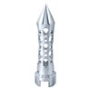 UP70609-M30X3.5 Thread-On Daytona Style Spike Gearshift Knob With 13/15/18 Speed Adapter - Chrome/Vertical