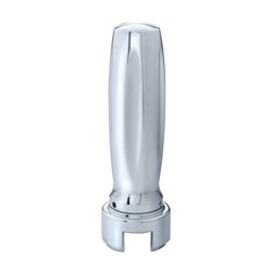 UP70610-M30X3.5 Thread-On Vegas Style Gearshift Knob With 13/15/18 Speed Adapter - Chrome/Vertical