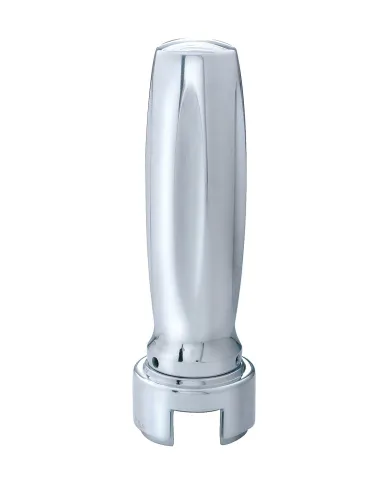 UP70610-M30X3.5 Thread-On Vegas Style Gearshift Knob With 13/15/18 Speed Adapter - Chrome/Vertical