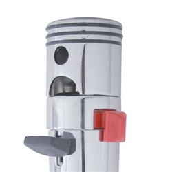 UP70613-Piston Gearshift Knob With 13/15/18 Speed Adapter - Chrome