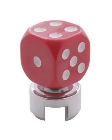 UP70615-Red Dice Gearshift Knob With 13/15/18 Speed Adapter