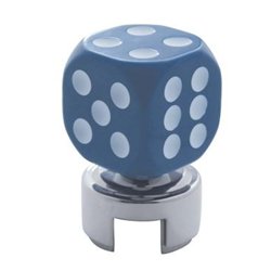 UP70618-Blue Dice Gearshift Knob With 13/15/18 Speed Adapter