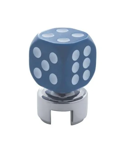 UP70618-Blue Dice Gearshift Knob With 13/15/18 Speed Adapter
