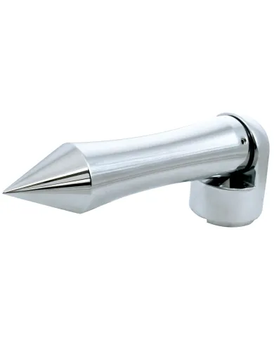 UP70627-Talladega Style 13/15/18 Speed Spike Gearshift Knob - Chrome/Horizontal