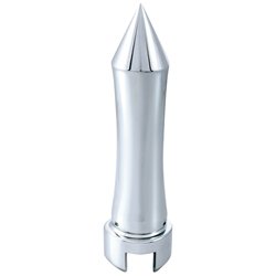 UP70628-Talladega Style 13/15/18 Speed Spike Gearshift Knob - Chrome/Vertical