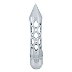 UP70639-Daytona Style Spike Gearshift Knob With 5/16"-24 Adapter For Passenger Vehicle & Truck - Chrome