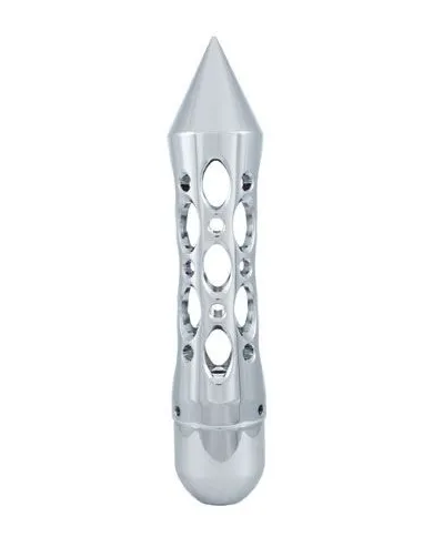 UP70639-Daytona Style Spike Gearshift Knob With 5/16"-24 Adapter For Passenger Vehicle & Truck - Chrome