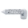 UP70647-Brooklyn Style Spike Gearshift Knob With 13/15/18 Speed Adapter - Chrome/Horizontal