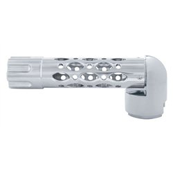 UP70648-Austin Style Gun Cylinder Gearshift Knob With 13/15/18 Speed Adapter - Chrome/Horizontal