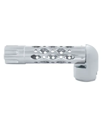 UP70648-Austin Style Gun Cylinder Gearshift Knob With 13/15/18 Speed Adapter - Chrome/Horizontal