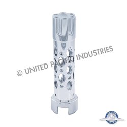 UP70650-Austin Style Gun Cylinder Gearshift Knob With 13/15/18 Speed Adapter - Chrome/Vertical